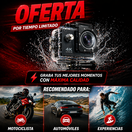 ⚡Cámara 4K Ultra HD Original ⚡